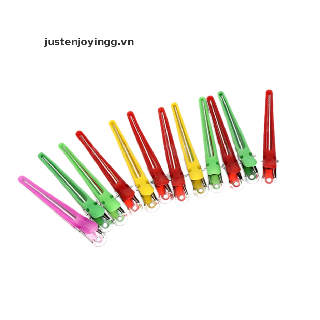 Bộ 12 Dụng Cụ Chia Tóc Màu Sắc Ngẫu Nhiên