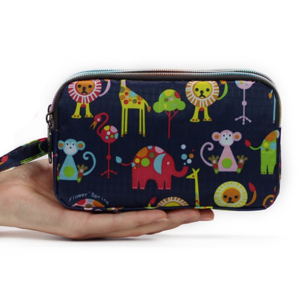 Ví cầm tay 3 ngăn vải dù