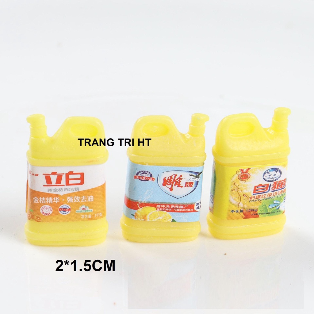 Mô hình chai nước rửa chén trang trí nhà búp bê [1 cái]