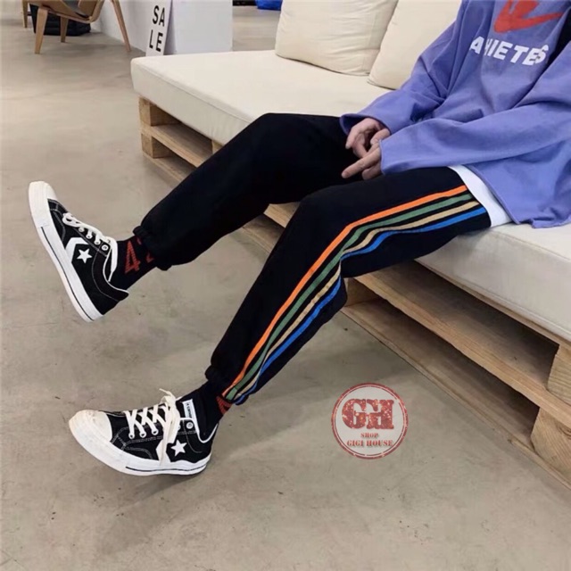 FREESHIP 50K - Quần Jogger Da Cá Sọc 5 Màu Unisex Nam, Nữ Cực Chất