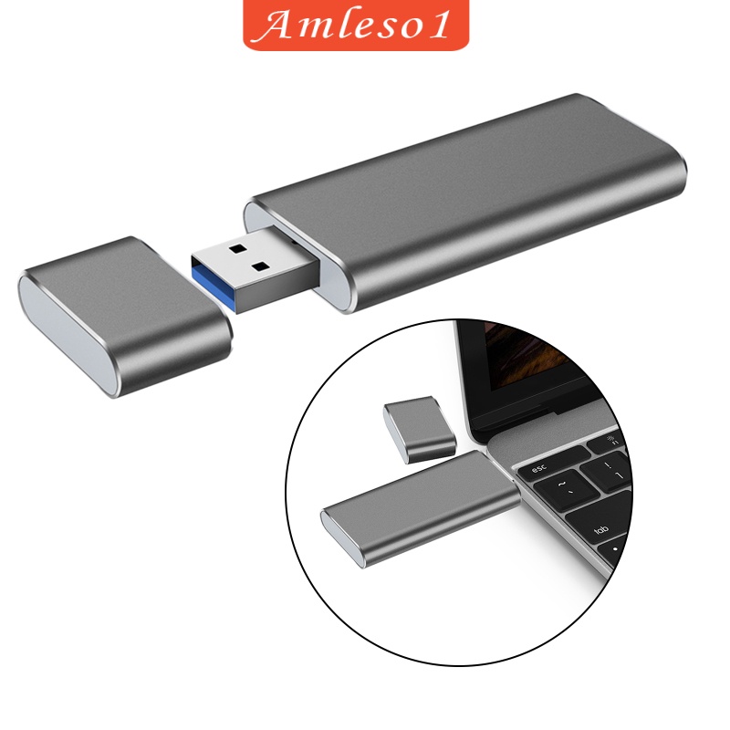 Đầu Đọc Thẻ Nhớ Amleso1) M.2 Ngff Sang Usb 3.0 Ssd 6gbps Kèm Chìa Khóa B / M