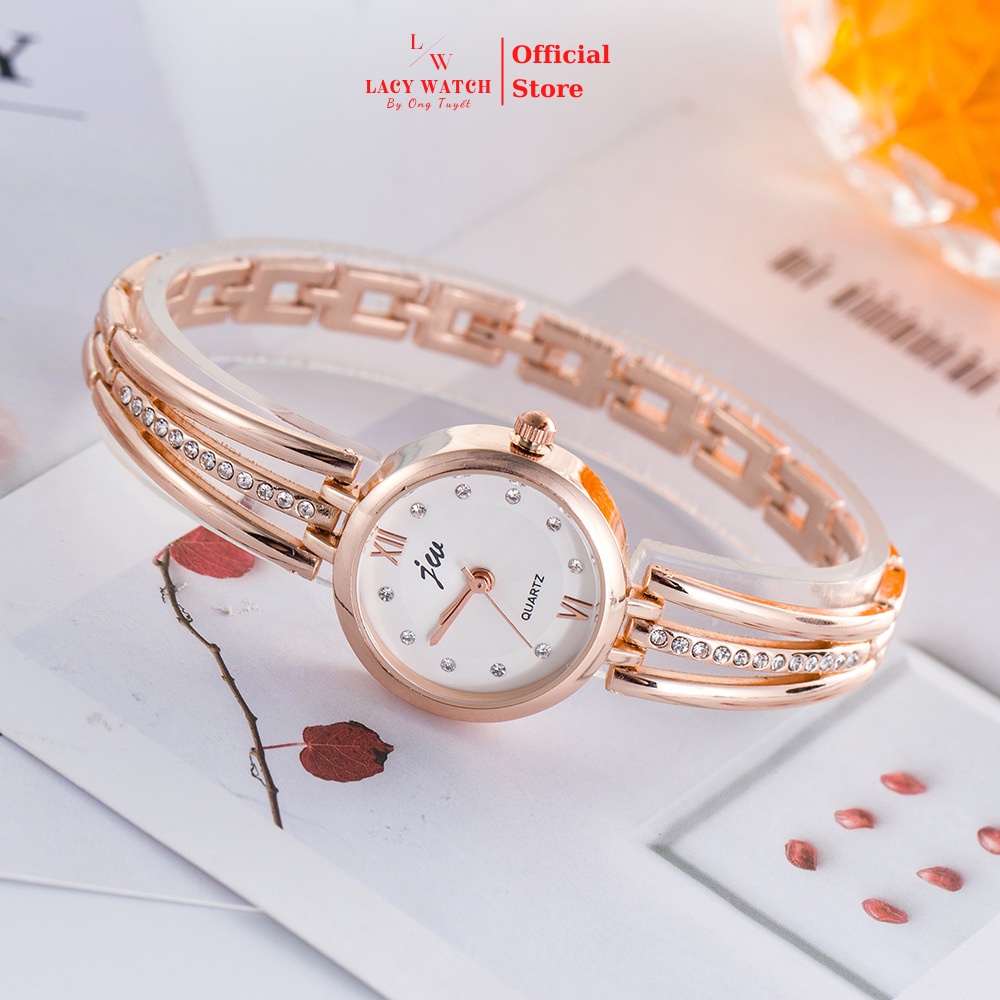 Đồng hồ nữ LaCy Watch đồng hồ đeo tay dây kim loại mặt tròn nhỏ cọc số kết hợp đồng hồ đeo tay sang trọng DHYI0015 | BigBuy360 - bigbuy360.vn