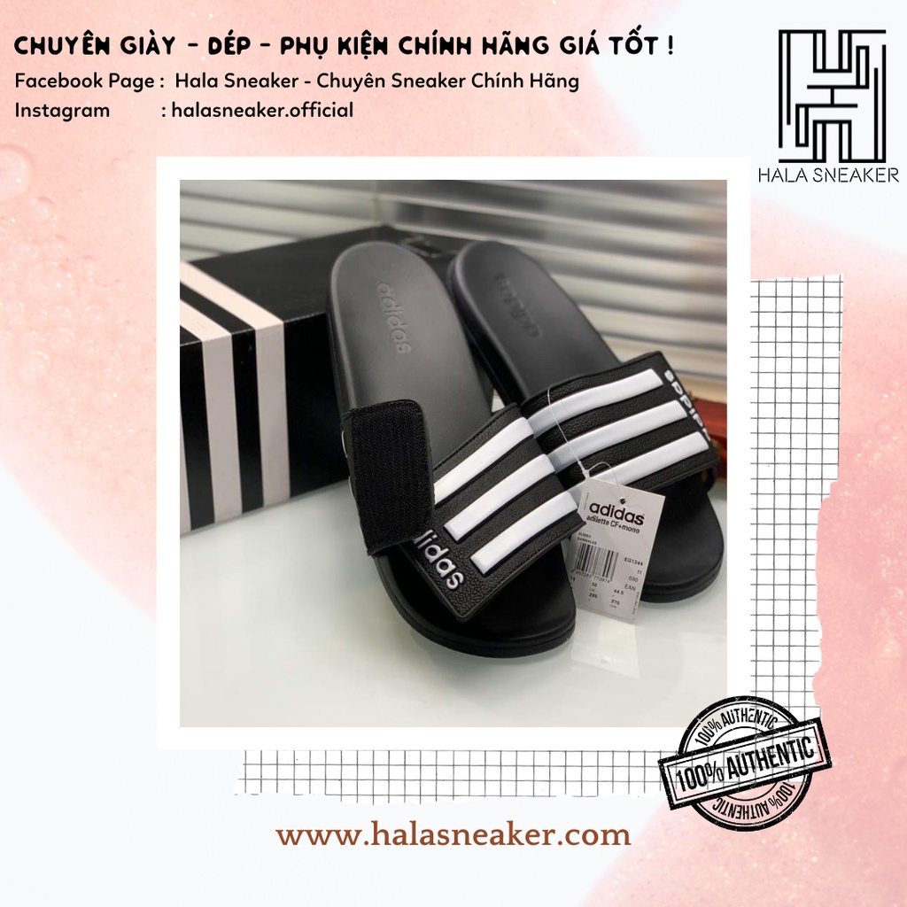 Dép Adidas Adilette Comfort EG1344 - Dép Nam Nữ Quai Ngang Quai Dán Authentic Slides - Hala Sneaker