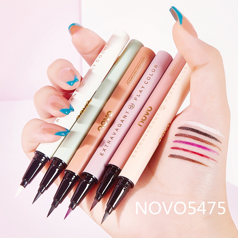 HOJO ♕Bút Kẻ Mắt Dạng Lỏng Màu Nâu/Đen Lâu Trôi Chống Thấm Nước #8078