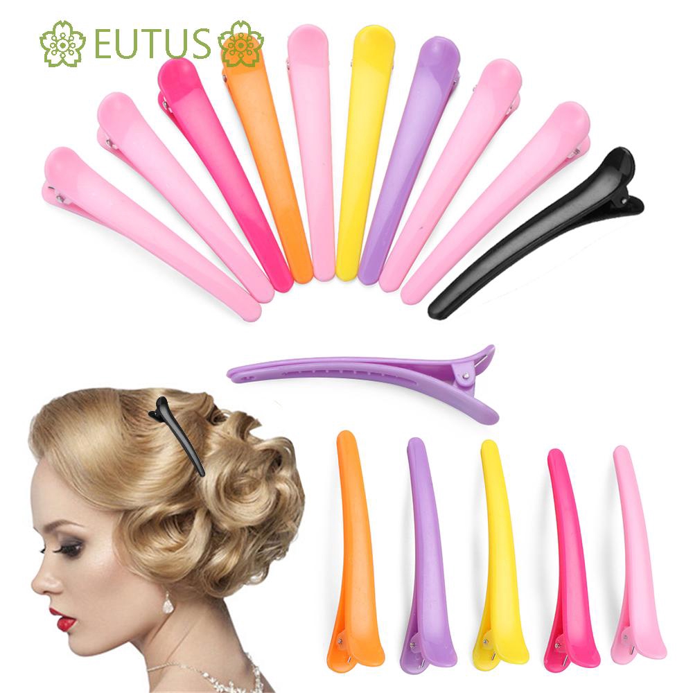 Set 10 Kẹp Tóc Nhựa Tiện Dụng Cho Salon