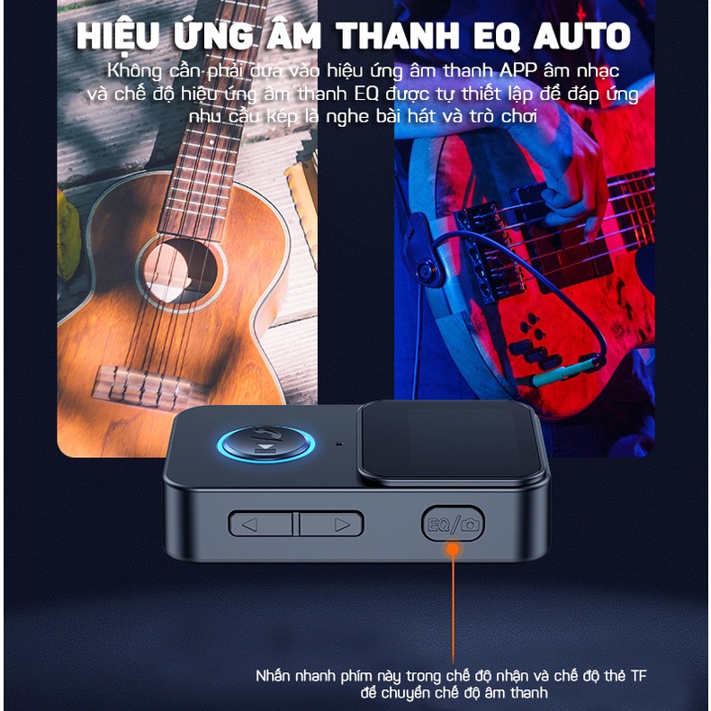 Máy Nghe Nhạc MP3 Mini Có Màn Hình LCD Bluetooth 5.0, Điều Khiển Từ Xa Chụp Ảnh Hỗ Trợ Thẻ TF C33 GEAR79
