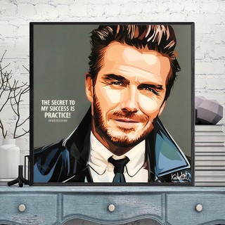 Tranh Beckham Nghệ Thuật, Chất Liệu Canvas, Có Khung Composite