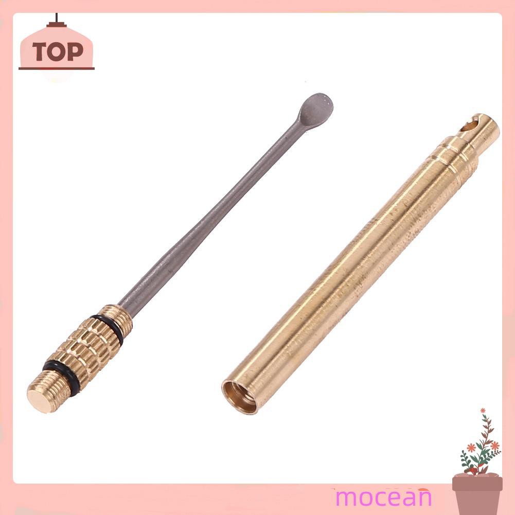 Tăm xỉa răng/ Dụng cụ lấy ráy tai kiểu đầu muỗng bằng hợp kim titan chống gỉ mang theo khi đi du lịch ngoài trời