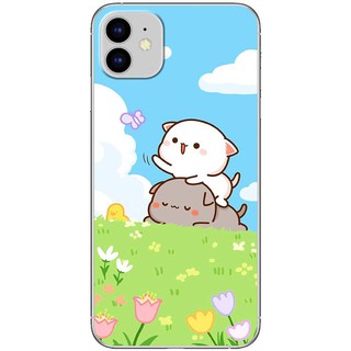 Ốp lưng IPhone 11, 11 Pro, 11 Pro Max in hình Mèo bắt bướm