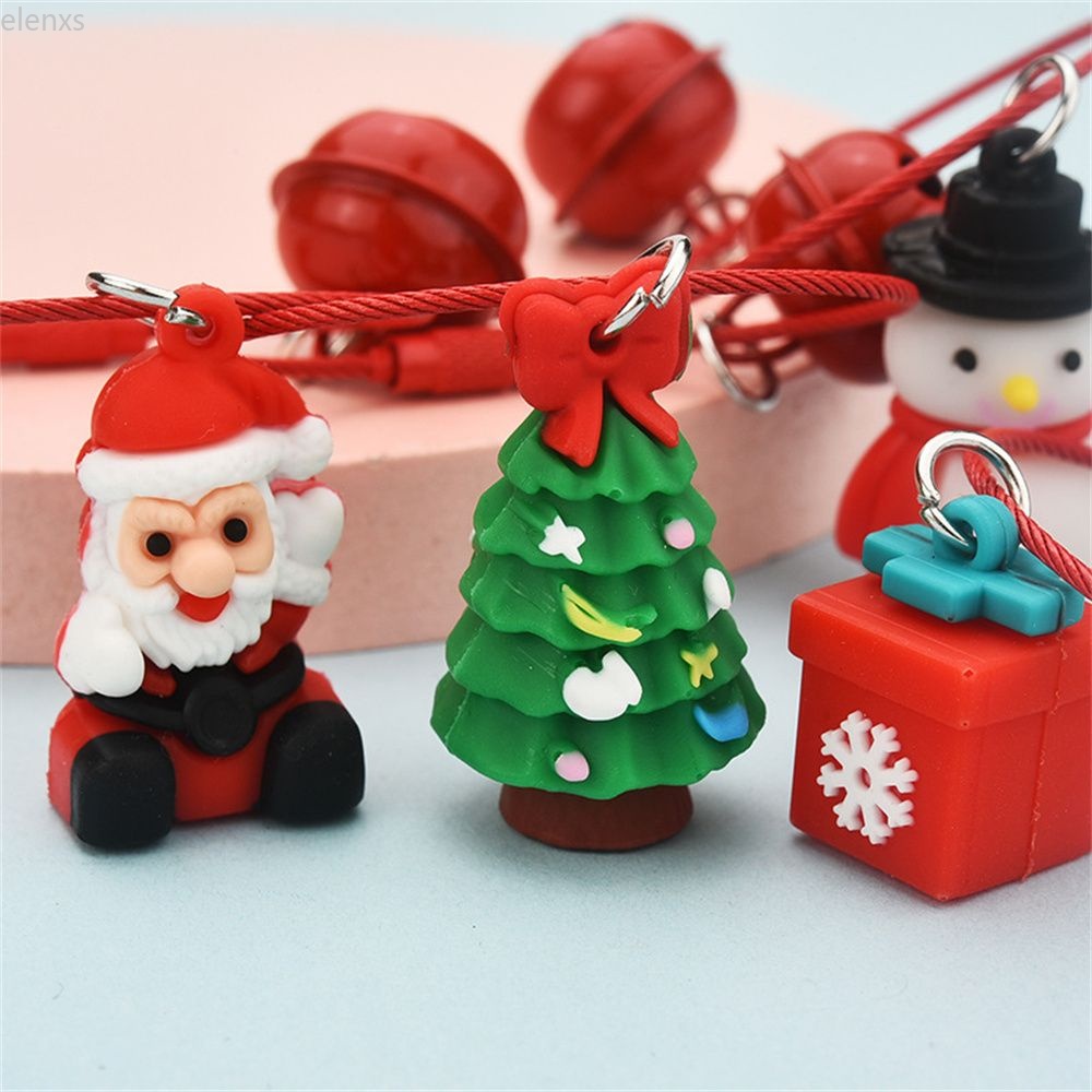 Móc khóa hình ông già Noel/ chuông/ cây thông Noel dễ thương