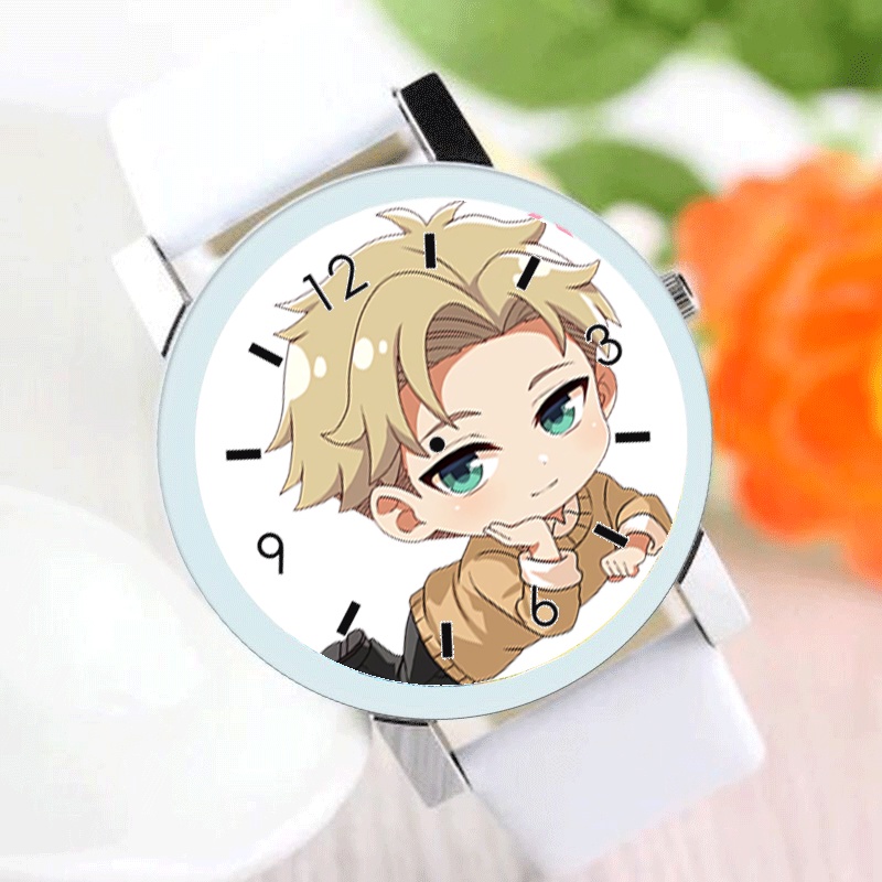 Đồng hồ đeo tay nam nữ in hình SPY x Family ver nằm gia đình điệp viên anime chibi thời trang dễ thương