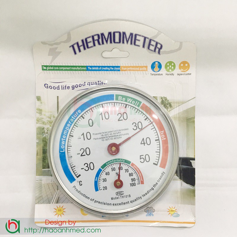 (Tbyt Hào Anh)Nhiệt ẩm kế THERMOMETER TH101 sản phẩm dành cho gia đình giá rẻ nhất 2019