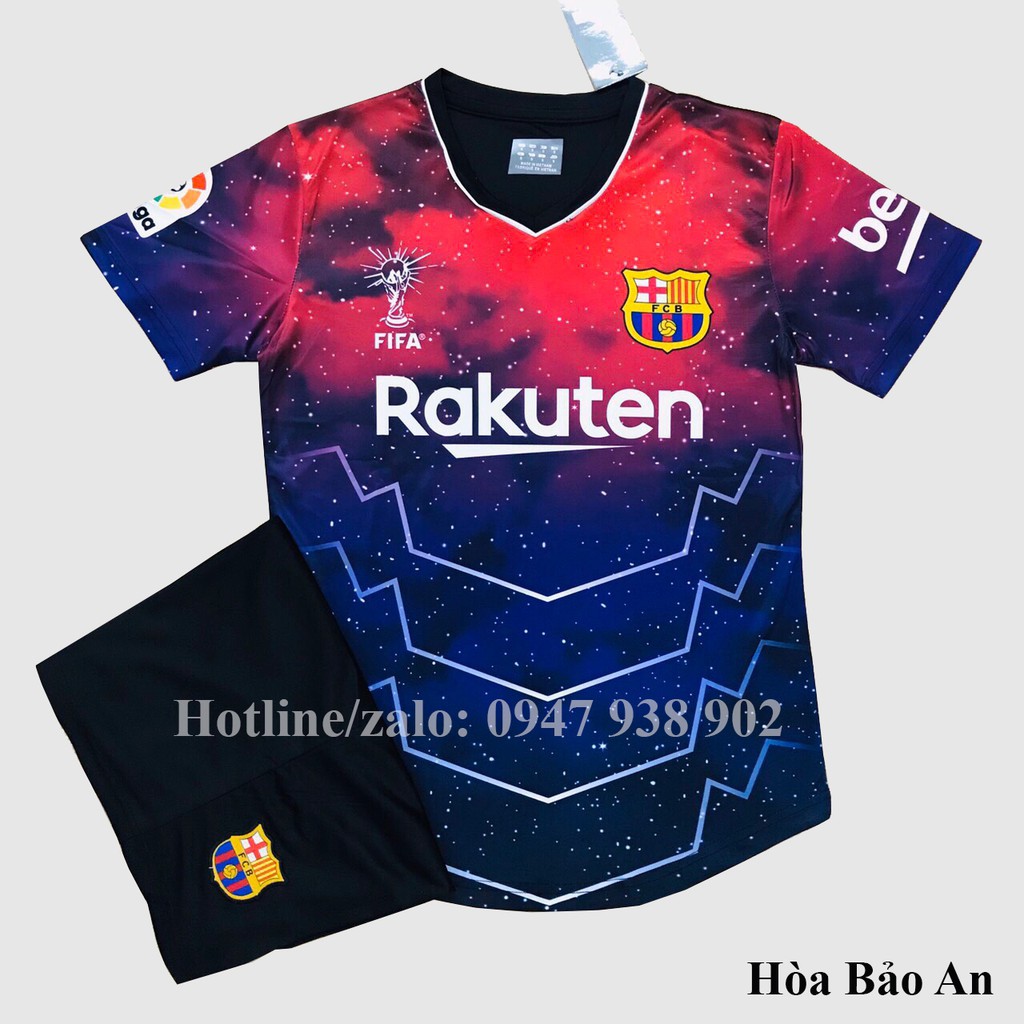 Áo Bóng Đá Barcelona Vải Thái Cao Cấp/ Freeship/ Quần Áo Đá Banh CLB Barca Messi mùa 2019/2020