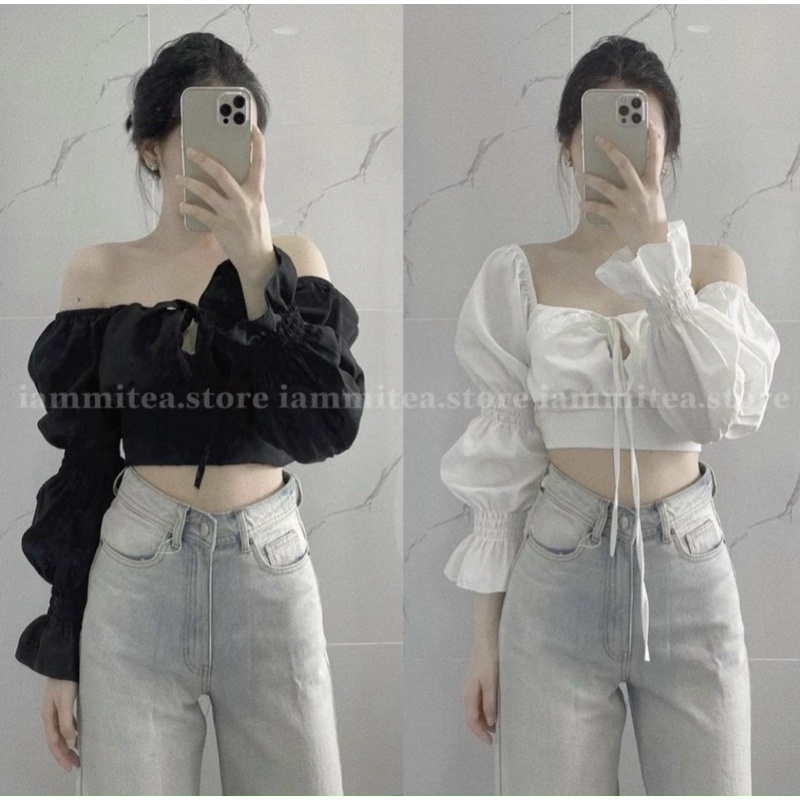 ÁO CROPTOP TAY PHỒNG