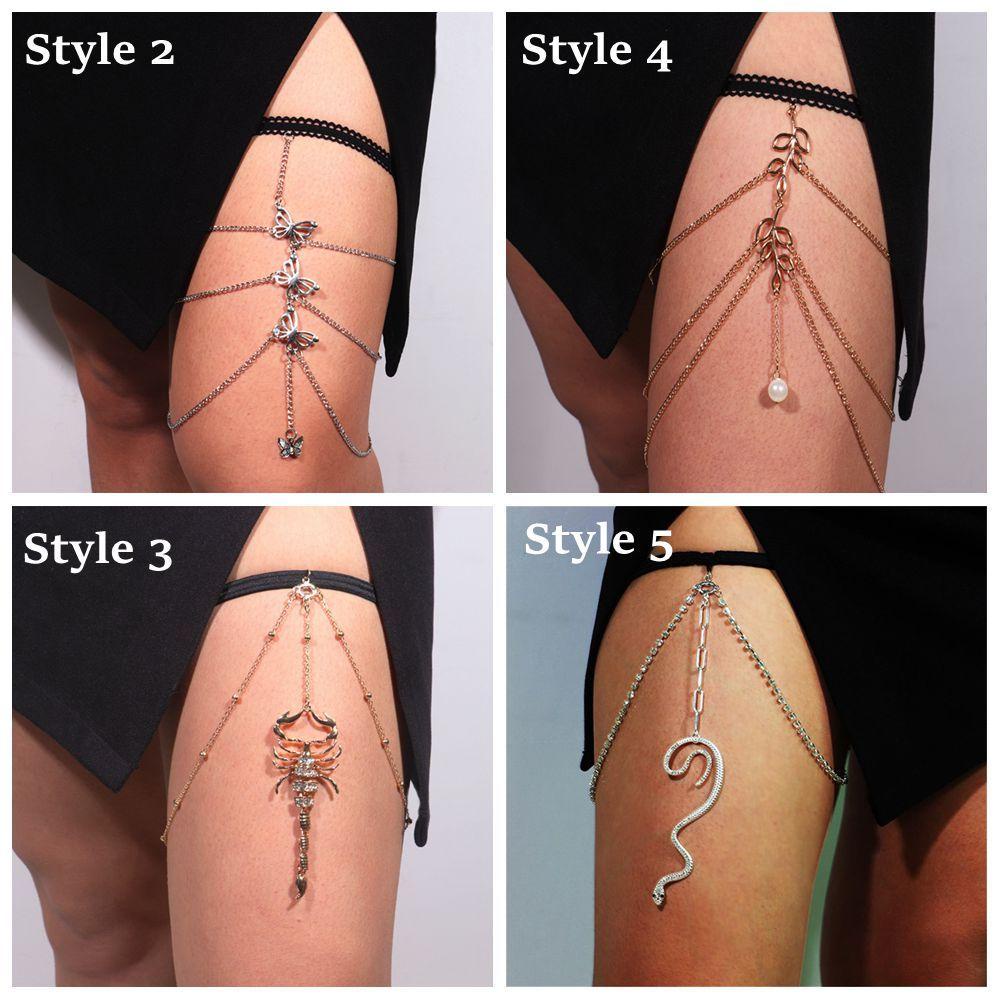 Dây Xích Đeo Chân Nhiều Lớp Co Giãn 1 Món Quà Valentine