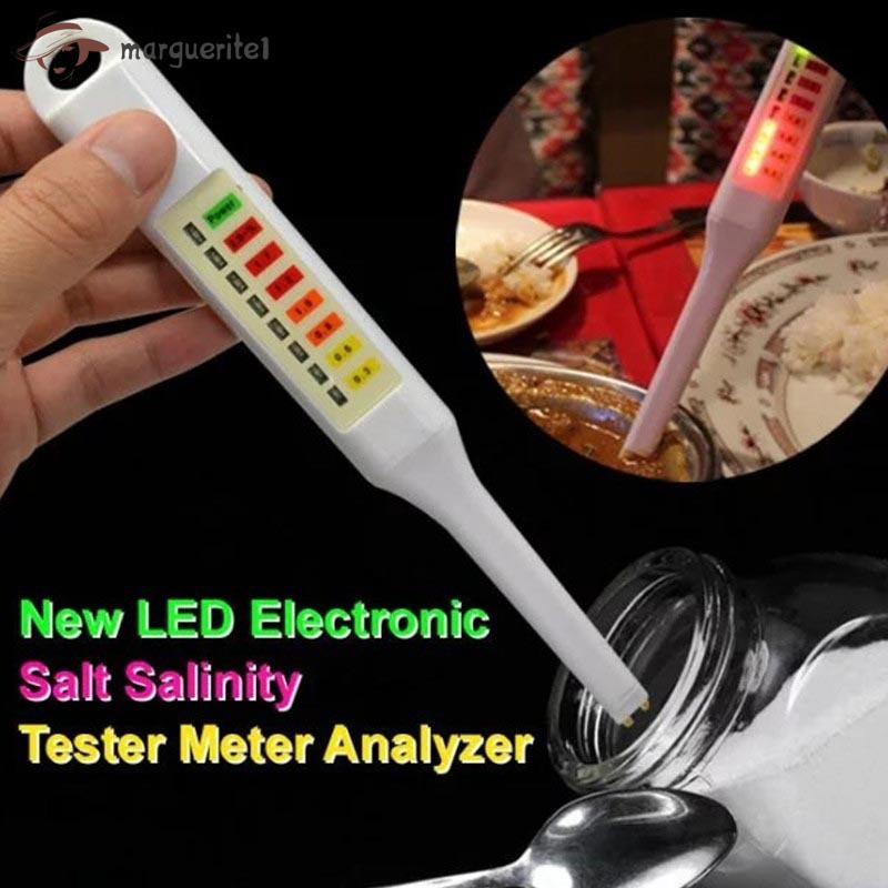 Máy đo độ mặn trong đồ ăn có LED với công nghệ kháng nước tiên tiến