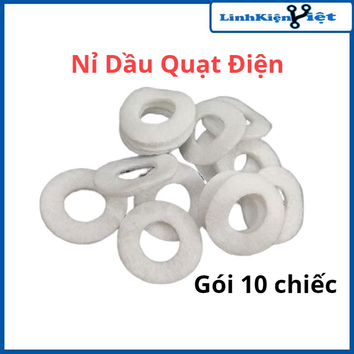 Bộ 10 nỉ dầu, bông gòn thấm dầu cho quạt