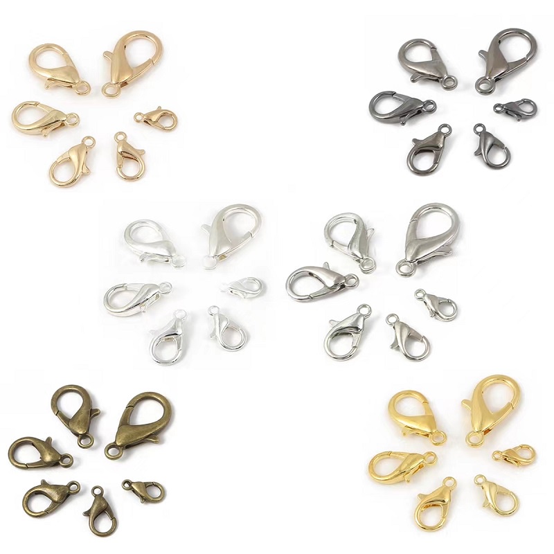 Set 30 Móc Kẹp Càng Cua 12mm Làm Đồ Trang Sức Thủ Công