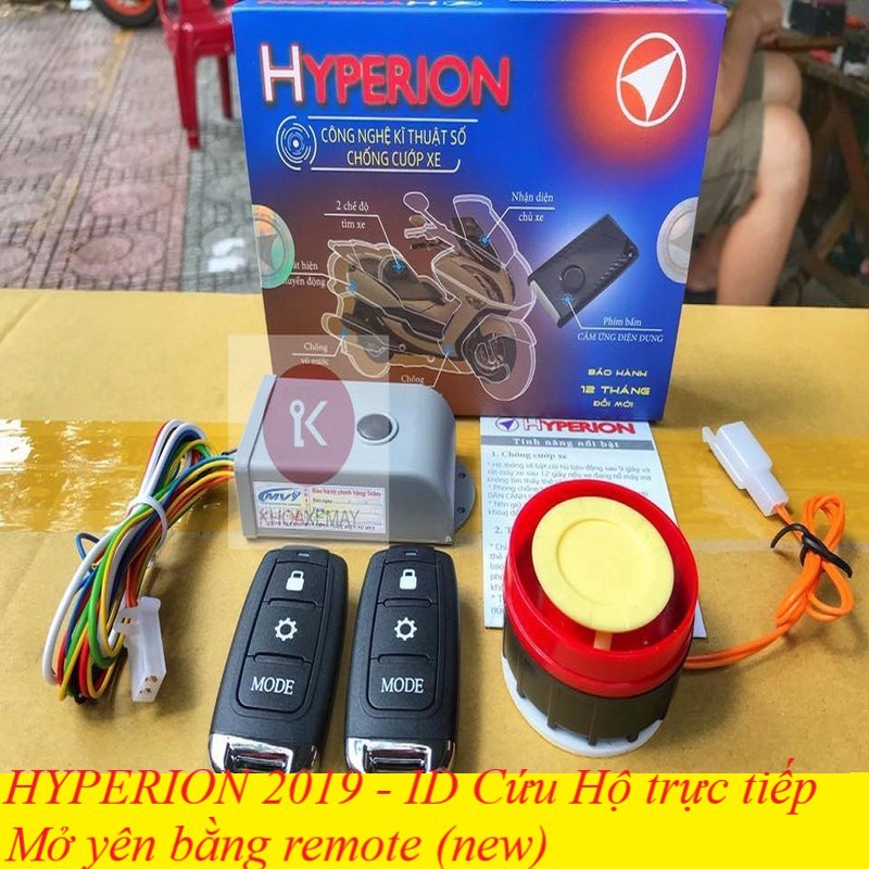 Hyperion Smartkey khóa chống trộm - chống cướp xe máy