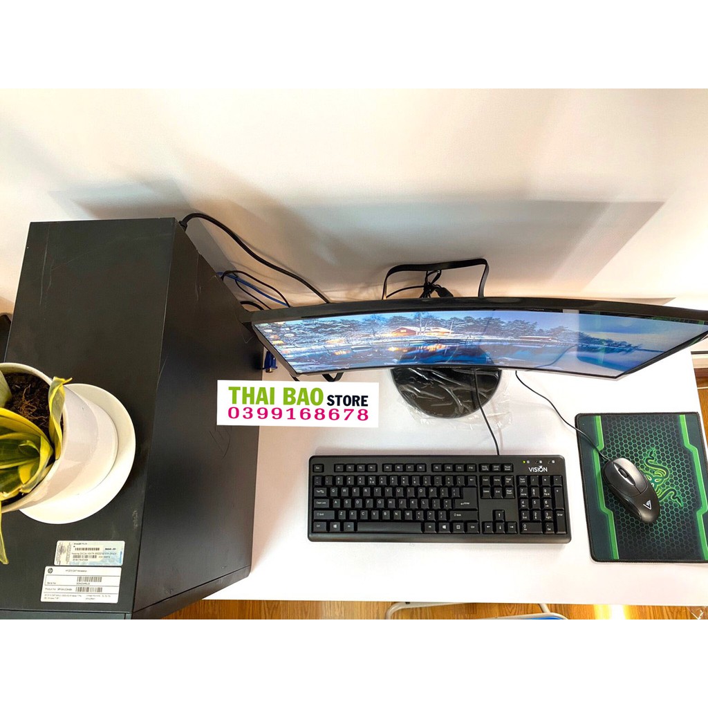 Bộ máy TBHPZ210-Màn hình cong 24inch Chuyên ĐỒ HỌA, chiến GAME GIẢ LẬP mượt mà-TẶNG tai nghe, phím chuột giả cơ NEW | BigBuy360 - bigbuy360.vn