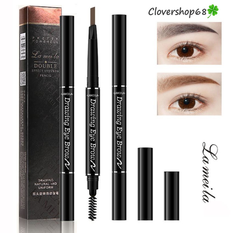 Bút kẻ lông mày 2 đầu Lameila VỎ ĐEN Double Effect  Clovershop68