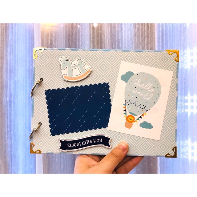 [Album handmade cho bé ] Mini scrapbook size A5 40 trang