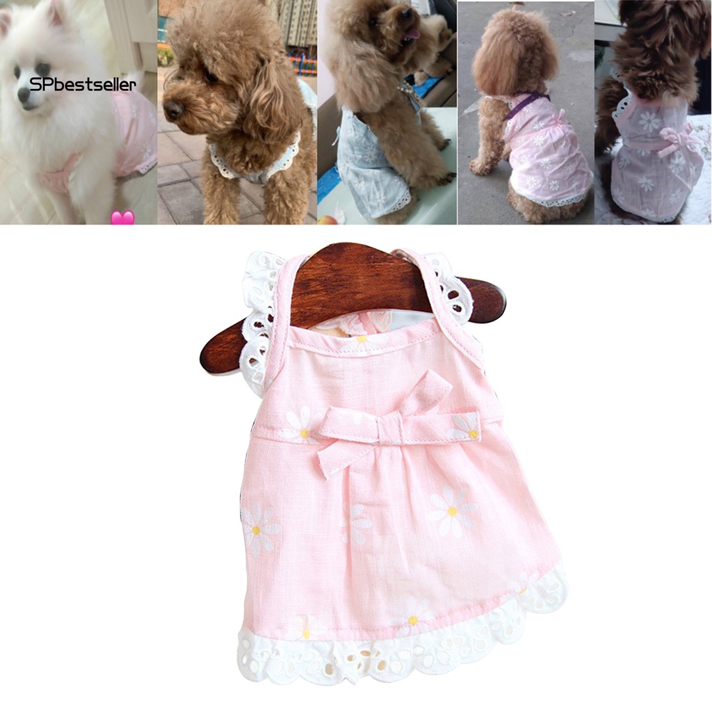 Đầm Xòe Đính Nơ Đáng Yêu Dành Cho Cún Cưng