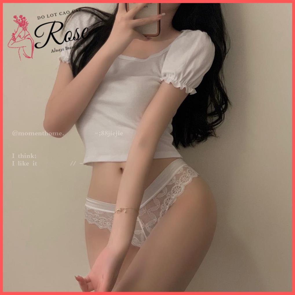 Quần Lót Nữ Quần Chíp Cạp Nơ Sau Siêu Xinh Siêu Gợi Cảm Rose Q504