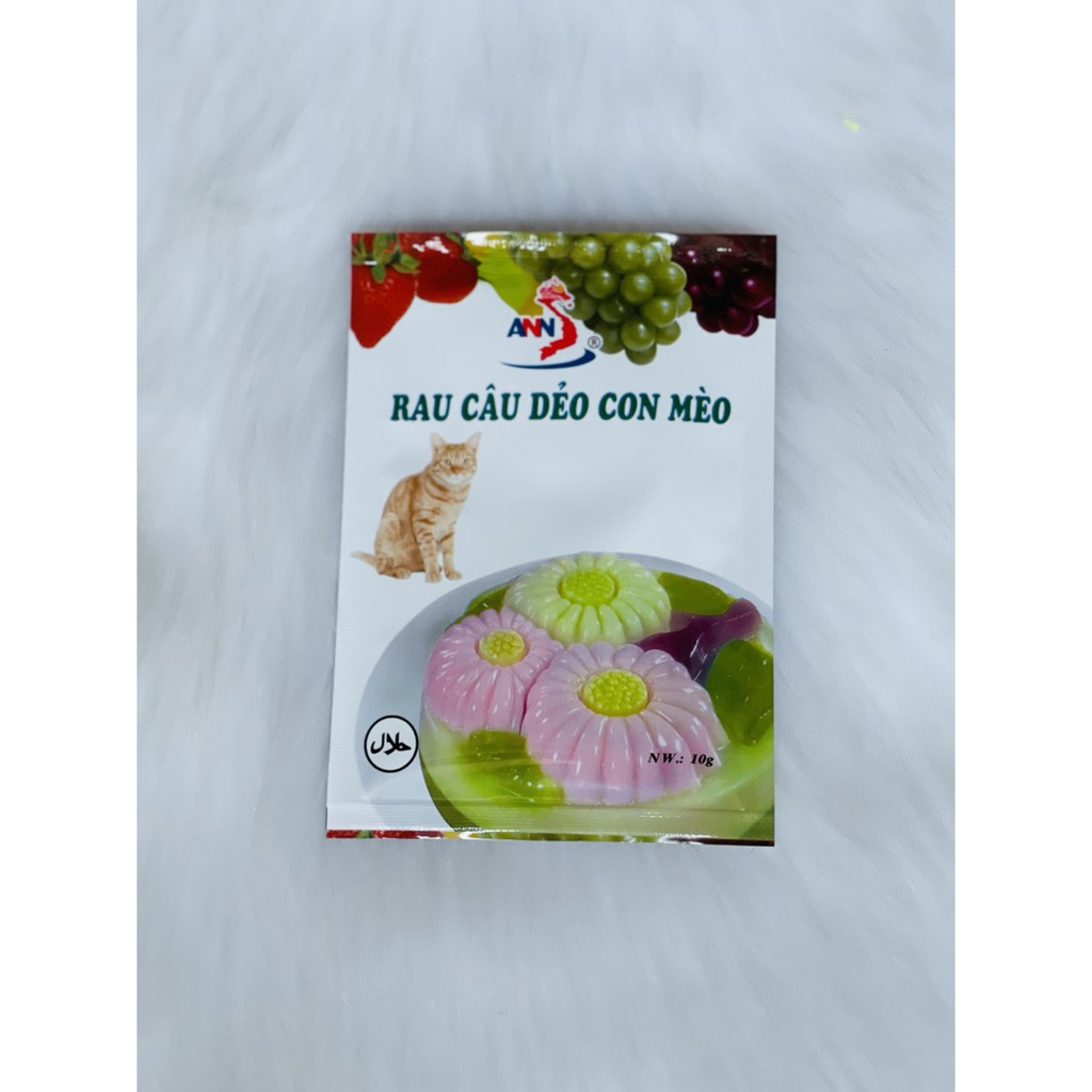 Rau câu dẻo CON MÈO 1 hộp  – đảm bảo chất lượng