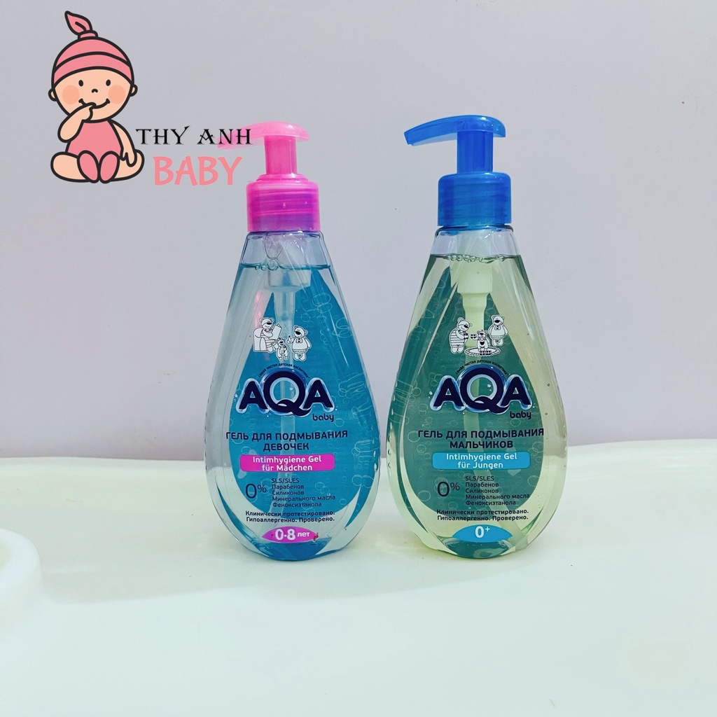 Dung Dịch Vệ Sinh Bé Gái AQA Baby Cho Bé 0-8 Tuổi 250ml