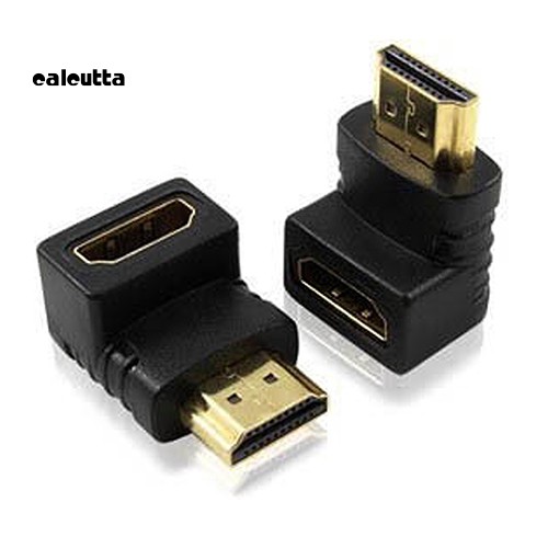 ✡DP✡V1.4 HDMI 90 Degree Right Angle Male to Female Adapter for 1080P 3D TV LCD HDTV
