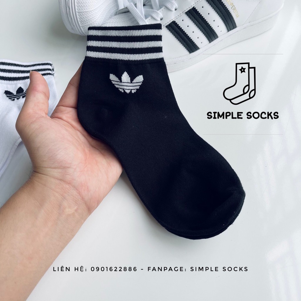 Vớ Adidas 💖FREESHIP💖 Tất Nam Nữ Unisex - Vớ Adidas Cổ Thấp Cao Cấp Cực Đẹp