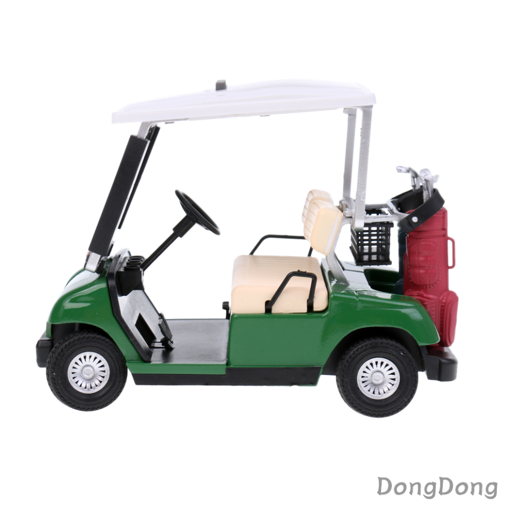 Portable Mini Simulation Golf Cart Clock Game Souvenir Golfer Gift Home Office Desktop Decor - Random Color