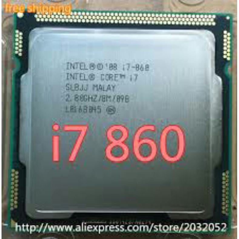 cpu  pc i7 860 / i5 650 / i5 750 socket 1156 / tặng keo tản nhiệt