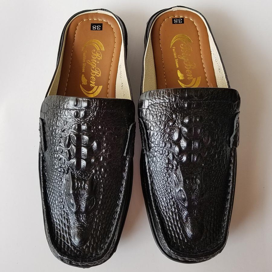 Giày Sabo Nam BIGBEN Da Bò Thật Vân Cá Sấu SB18 | BigBuy360 - bigbuy360.vn