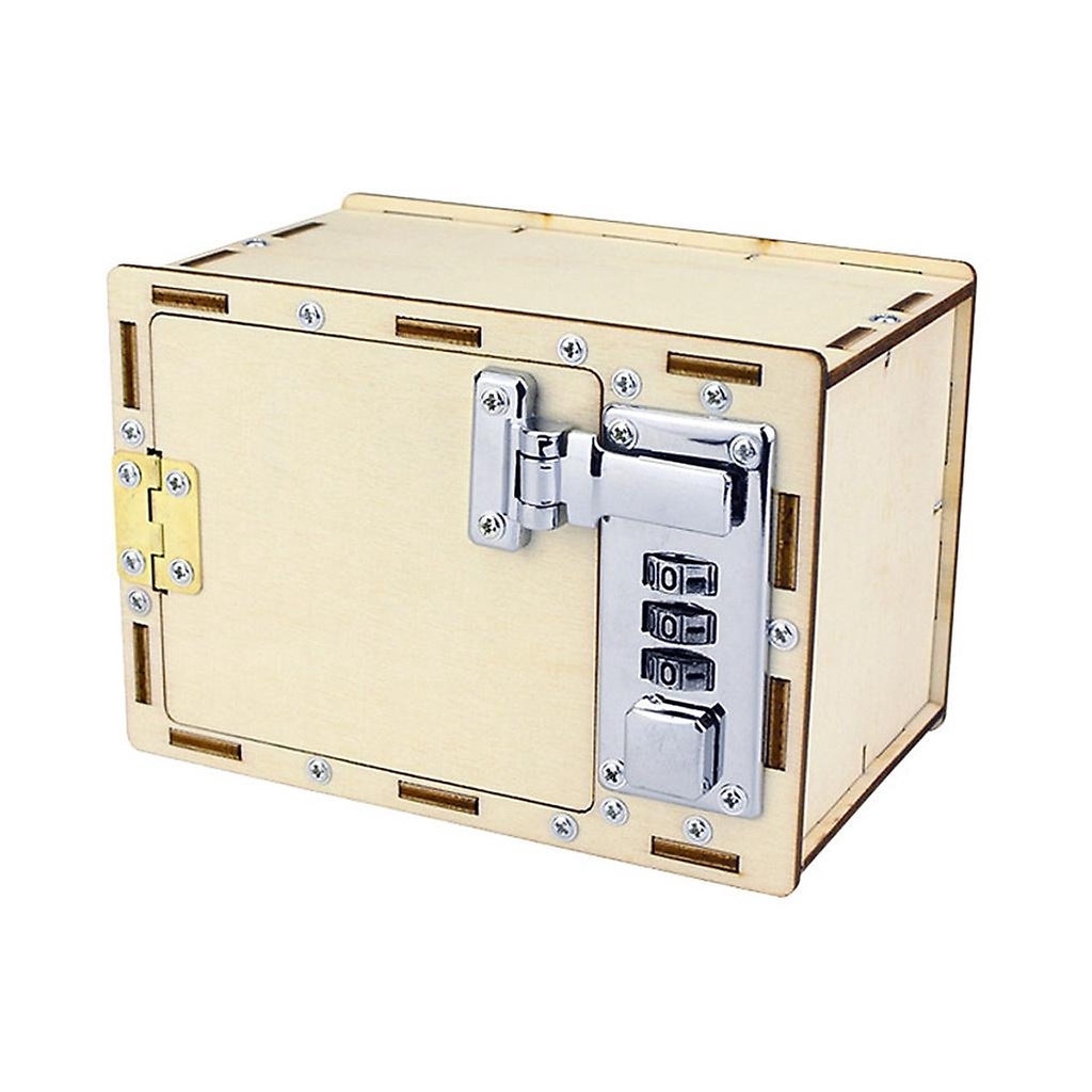 Bộ Đồ Chơi Khoa Học Tự Làm Két Sắt Tiết Kiệm Bằng Gỗ - Paword Box
