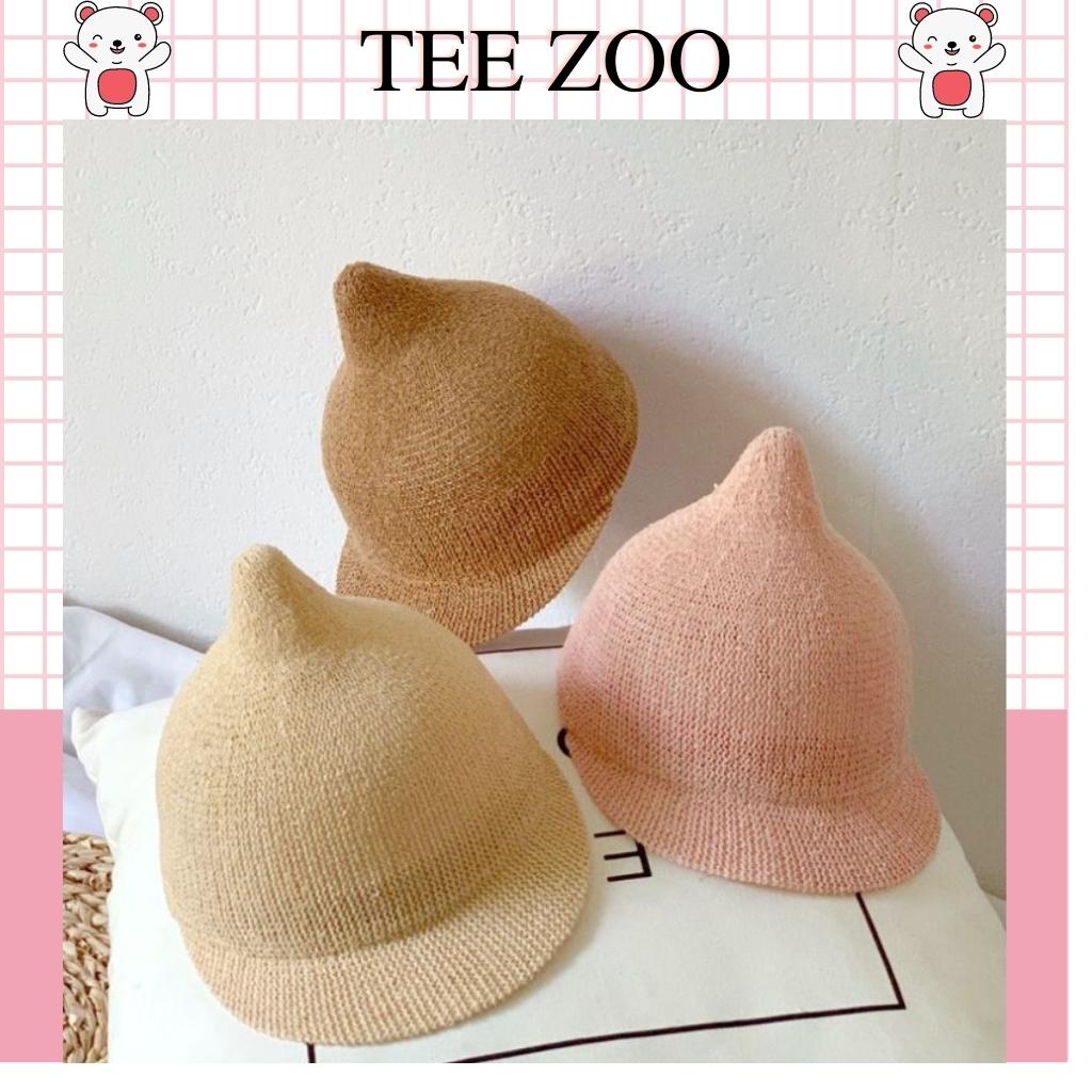 Mũ cho bé Teezoo chất liệu cói thiết kế hình củ tỏi siêu đáng yêu cho bé MH08