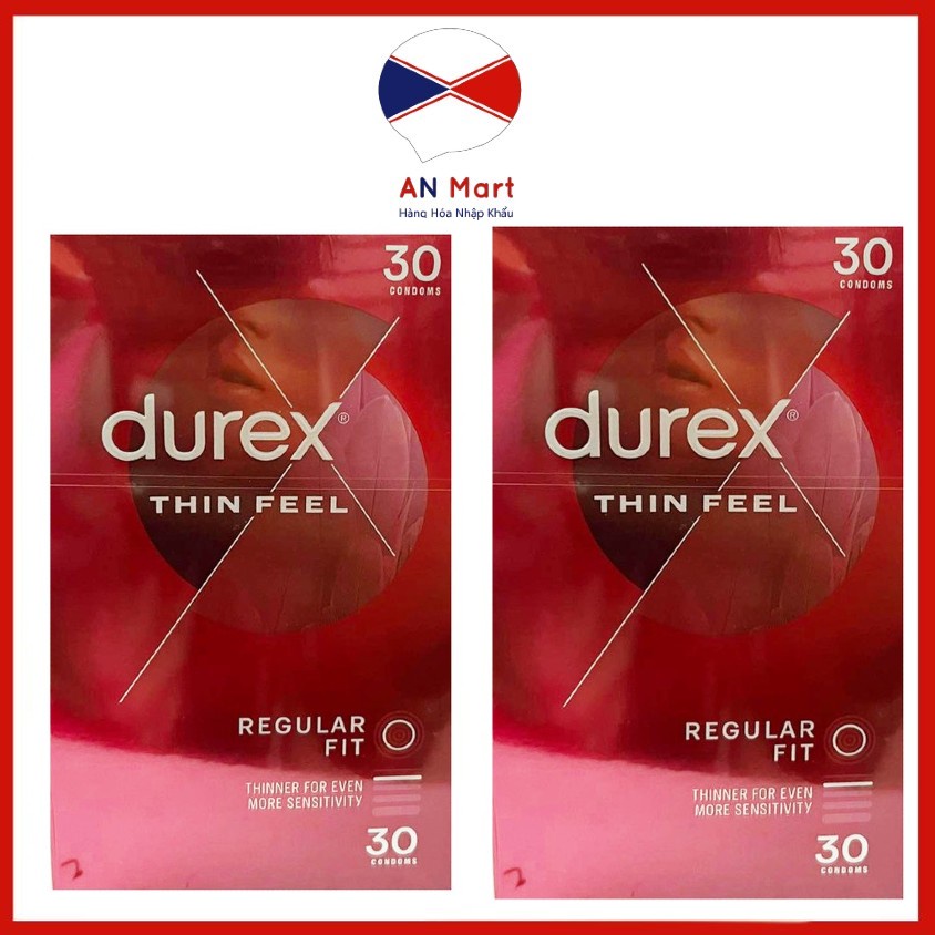 [Có Che Tên SP] Bao Cao Su Durex Fetherlite,BCS Siêu Mỏng Nhập Khẩu Úc Mỗi Hộp 30 Chiếc Mẫu Mới Siêu Mỏng Anmart