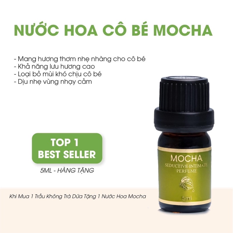 Dung Dịch Vệ Sinh Trầu Không Trà Dứa Super Mocha - Giúp Khử Mùi, Chống Viêm, Kháng Khuẩn 120ml