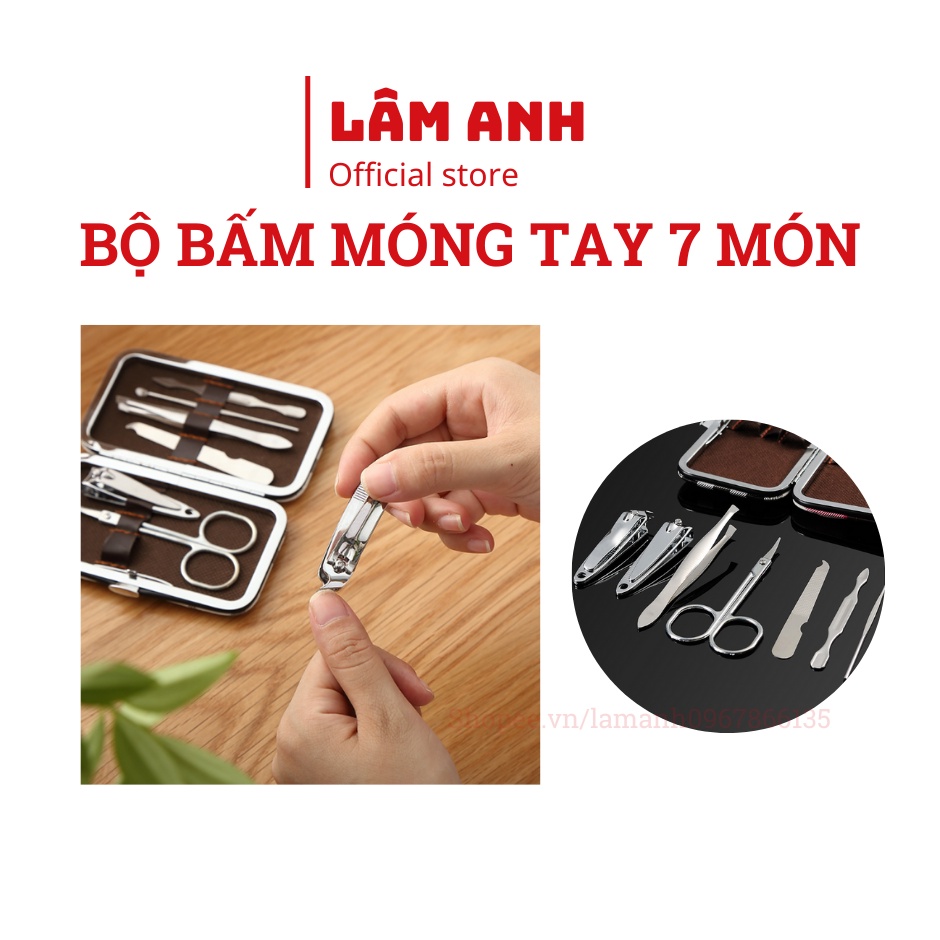 BỘ DỤNG CỤ CẮT MÓNG TAY 7 MÓN TIỆN LỢI DỄ THƯƠNG