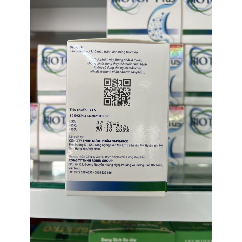 Biotop Plus Hỗ Trợ Tiêu Chảy Cấp, Khó Tiêu, Tao Bón, Đầy Bụng