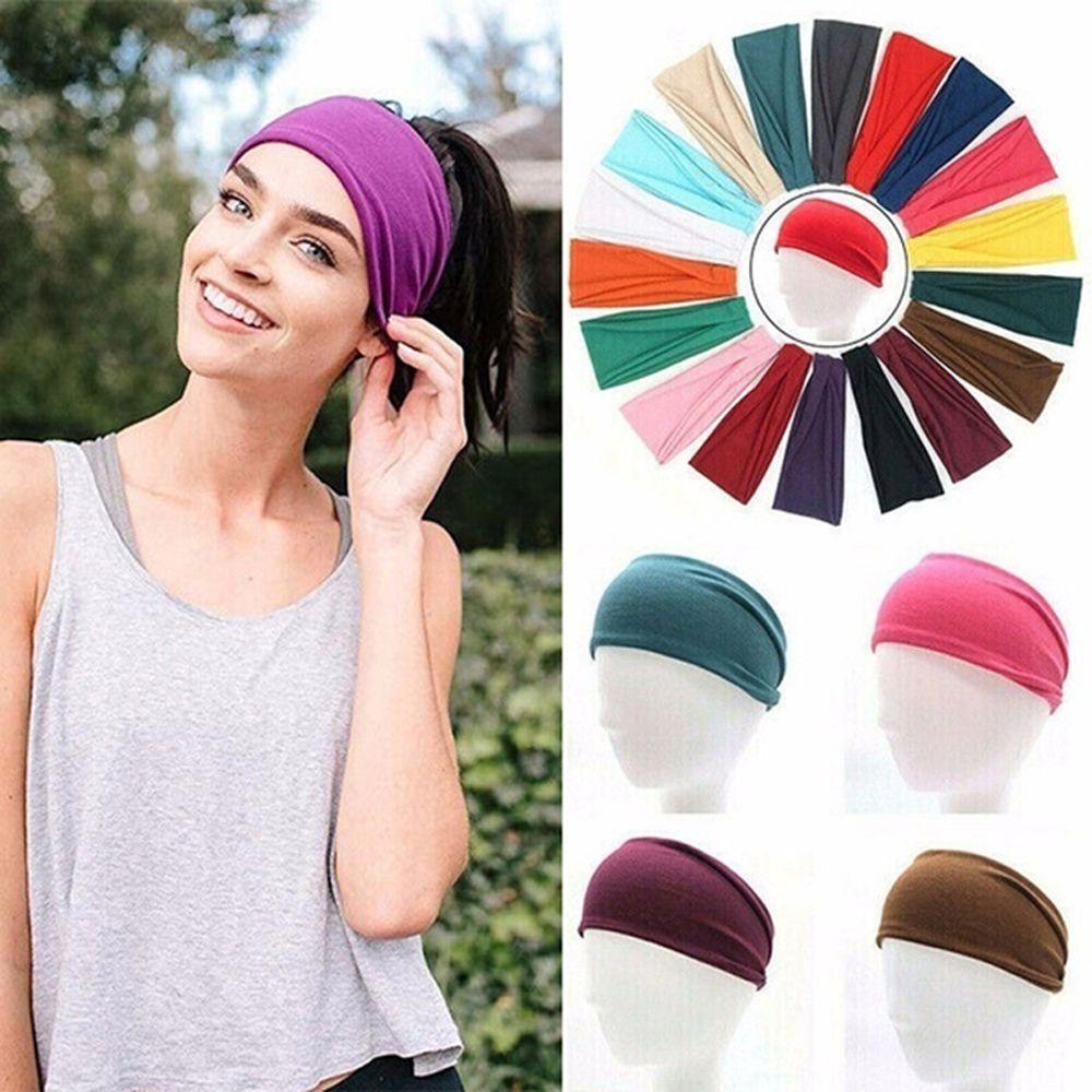 Băng Đô Thể Thao Dệt Kim Co Giãn Thời Trang Cho Nữ