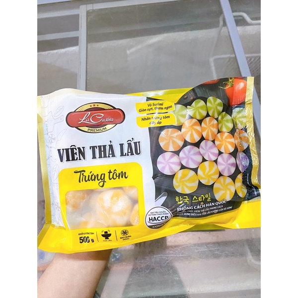 Viên thả lẩu trứng tôm 500g