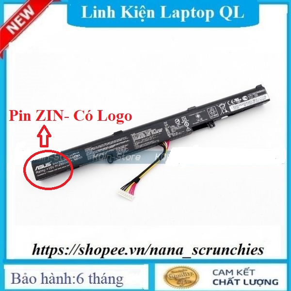 Pin Laptop ASUS X450E X450JF X550z X550za X751m X750j F751mj A41-X550E