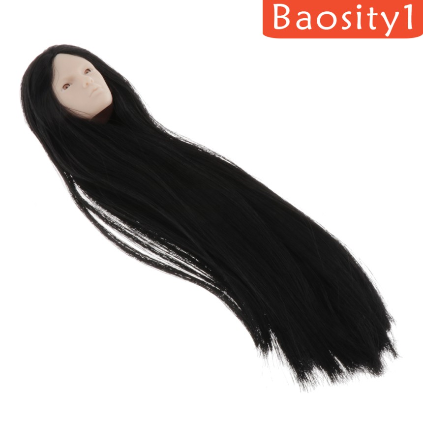 Đầu Búp Bê Nữ Tóc Đen Tỉ Lệ 1: 6 Cho Đầu Búp Bê 3 +