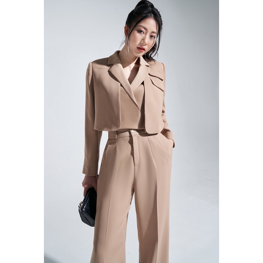 Áo blazer nữ tay dáng dáng ngắn LADY ME by Eva de Eva 21AVKO001B