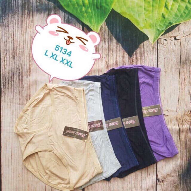 Quần lót nữ cotton bigsize Thái Lan Sisterhood 5134 cạp vừa vải trơn mềm mát | BigBuy360 - bigbuy360.vn