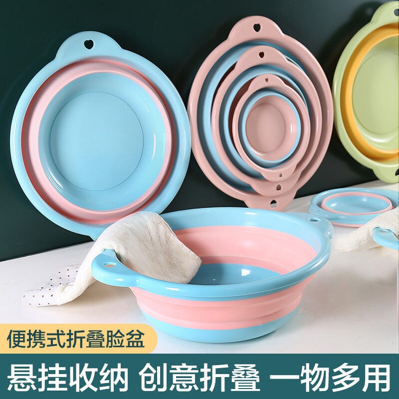 Chậu Rửa Mặt Bằng Nhựa Có Thể Gấp Gọn Tiện Lợi