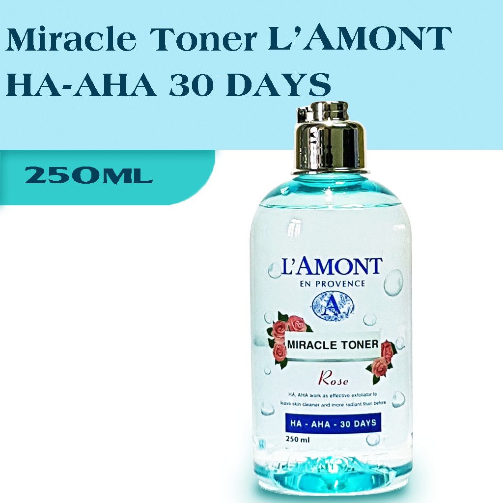 [Mã LTP50 giảm 50000 đơn 150000] Nước Hoa Hồng LAmont Miracle Toner HA-AHA 30 DAYS 250ml