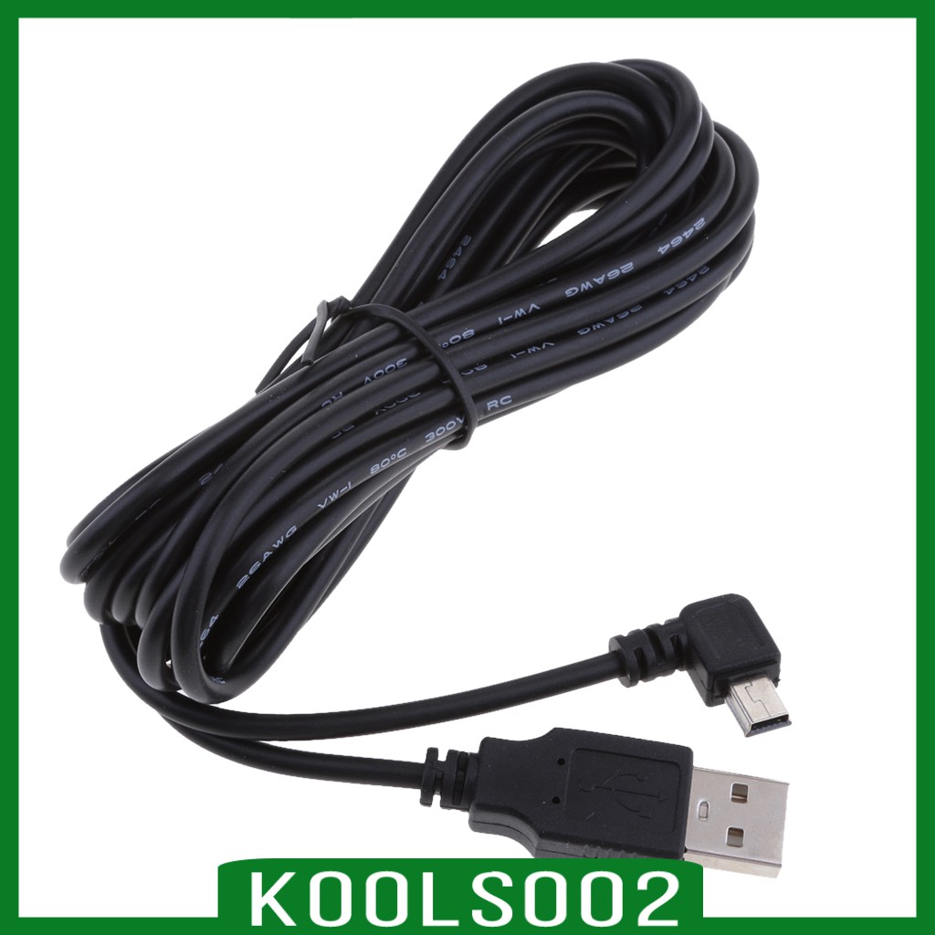 Dây Cáp Sạc USB Mini 5V 2A 90 Độ 3.5M Koolsoo2